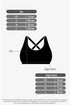 TRIANGLE BRA BLACK ATHLETE AND YOGA BRA